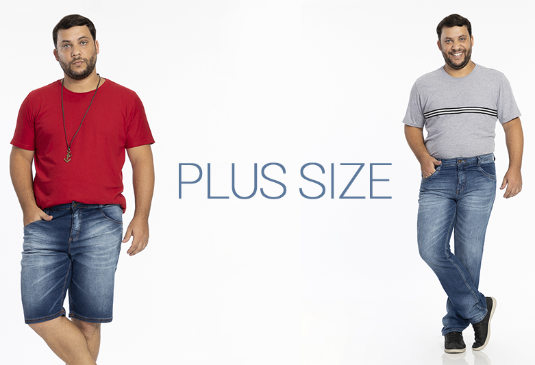 calças plus size masculina